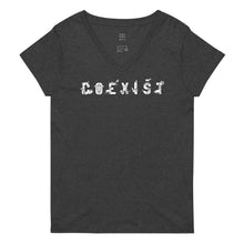 Load image into Gallery viewer, COEXIST Recycled V-neck T-shirt