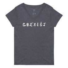 Load image into Gallery viewer, COEXIST Recycled V-neck T-shirt