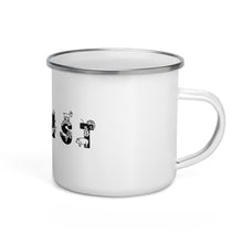 Load image into Gallery viewer, COEXIST Enamel Mug
