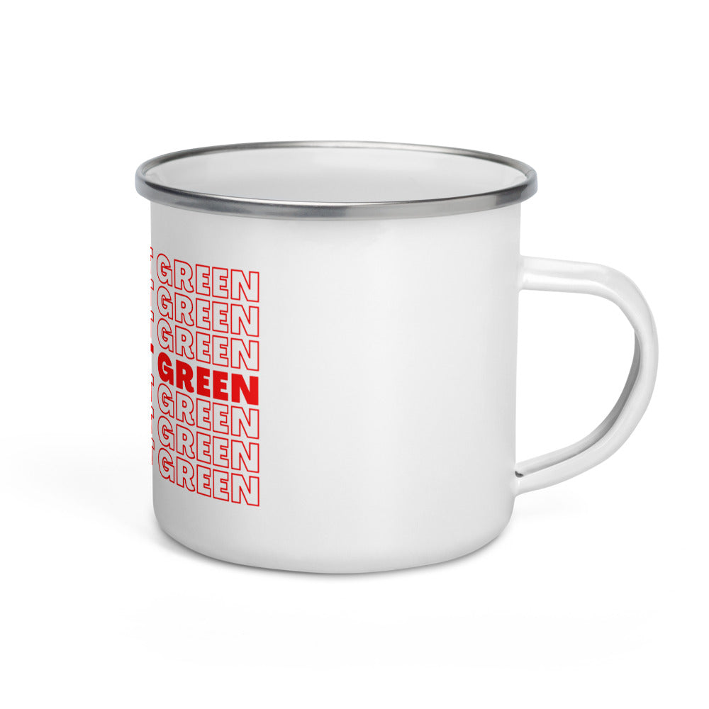 NOT GREEN Enamel Mug