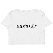 Load image into Gallery viewer, COEXIST Organic Crop Top

