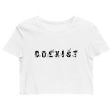 Load image into Gallery viewer, COEXIST Organic Crop Top
