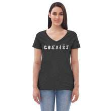 Load image into Gallery viewer, COEXIST Recycled V-neck T-shirt
