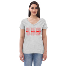 Load image into Gallery viewer, NOT GREEN Recycled V-neck T-shirt
