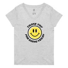 Load image into Gallery viewer, SMILEY Recycled V-neck T-shirt
